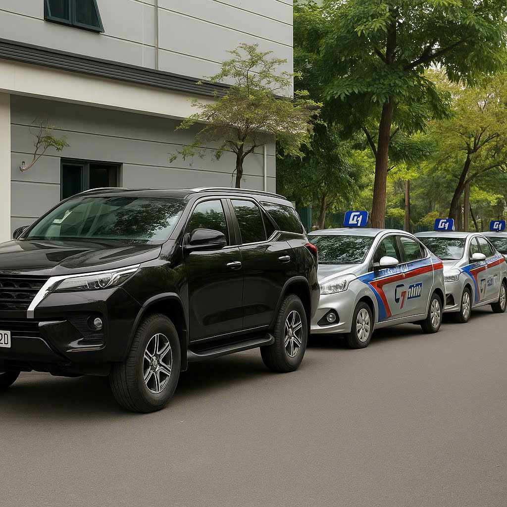 so sánh giá xe taxi và xe gia đình
