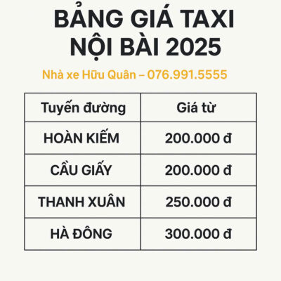 bang-gia-taxi-noi-bai