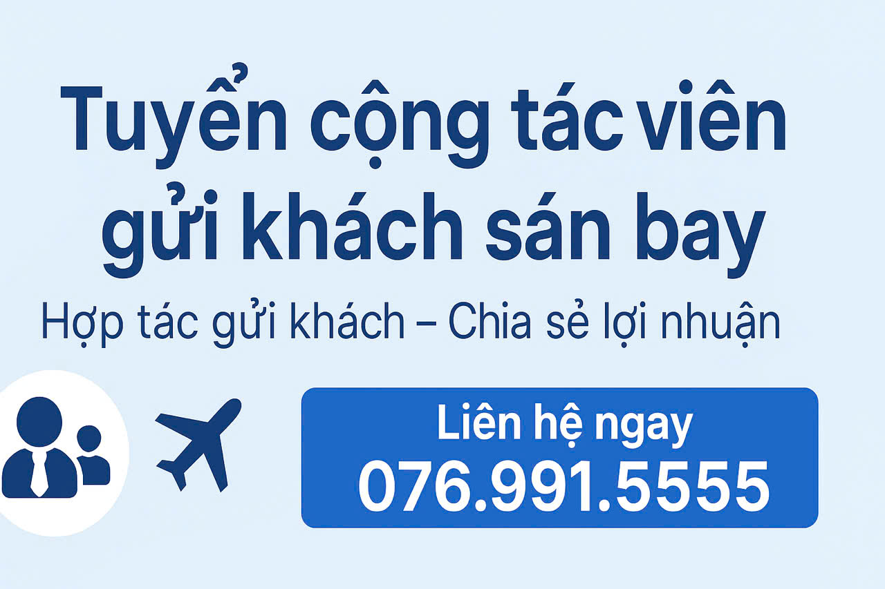 Tuyển Cộng Tác Viên Gửi Khách Sân Bay - Nhà Xe Hữu Quân
