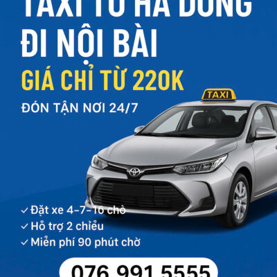 Taxi Từ Hà Đông Đi Nội Bài Bao Nhiêu Tiền - Nhà Xe Hữu Quân