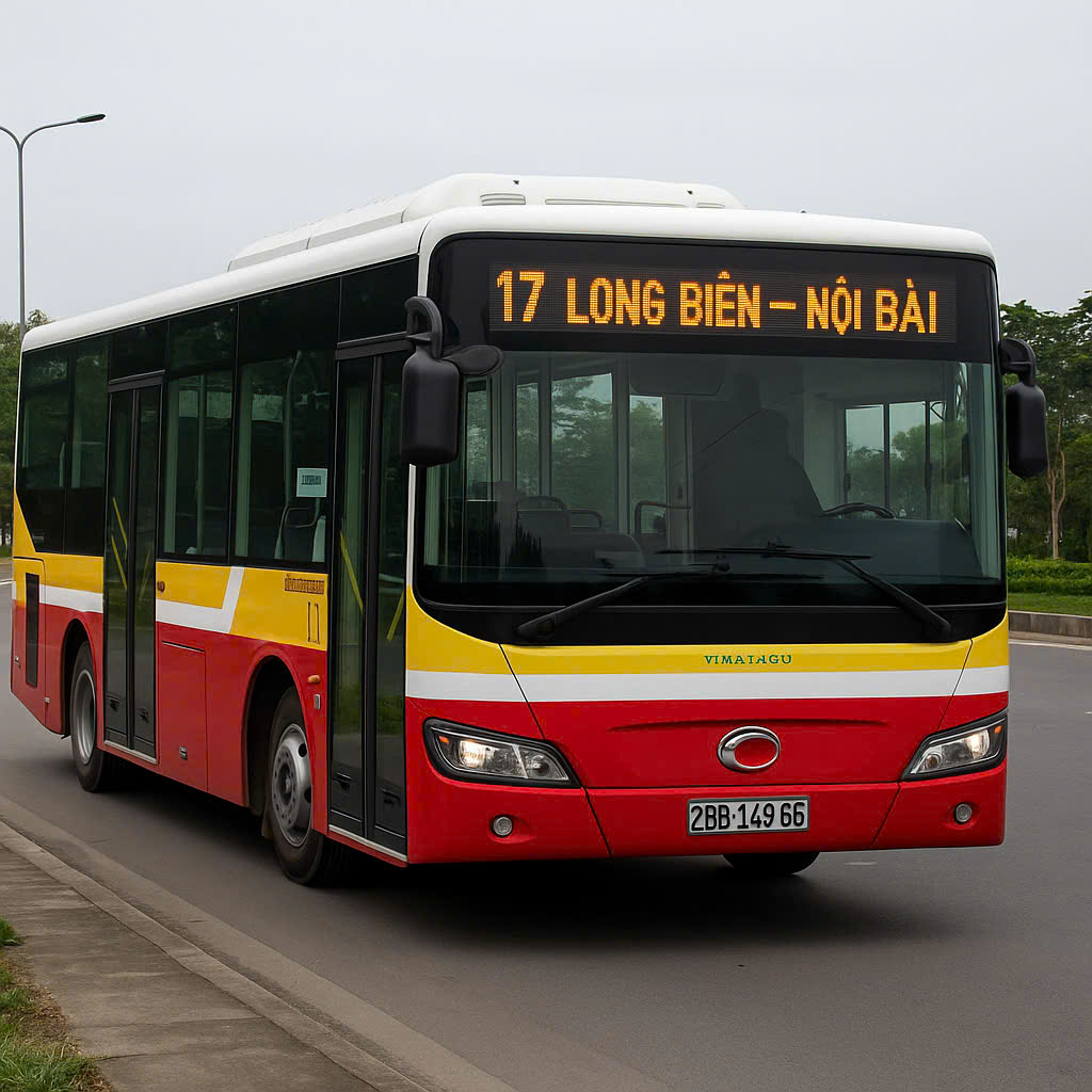 Tuyến Xe Bus 17 Long Biên đi Nội Bài - Nhà Xe Hữu Quân