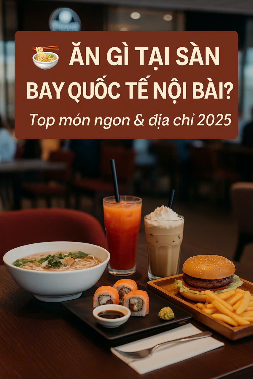 Ăn gì tại sân bay quốc tế Nội Bài