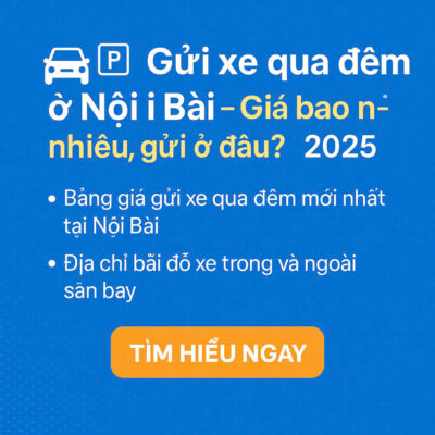 Gửi xe qua đêm ở Nội Bài