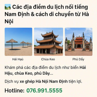 Các địa điểm du lịch nổi tiếng Nam Định
