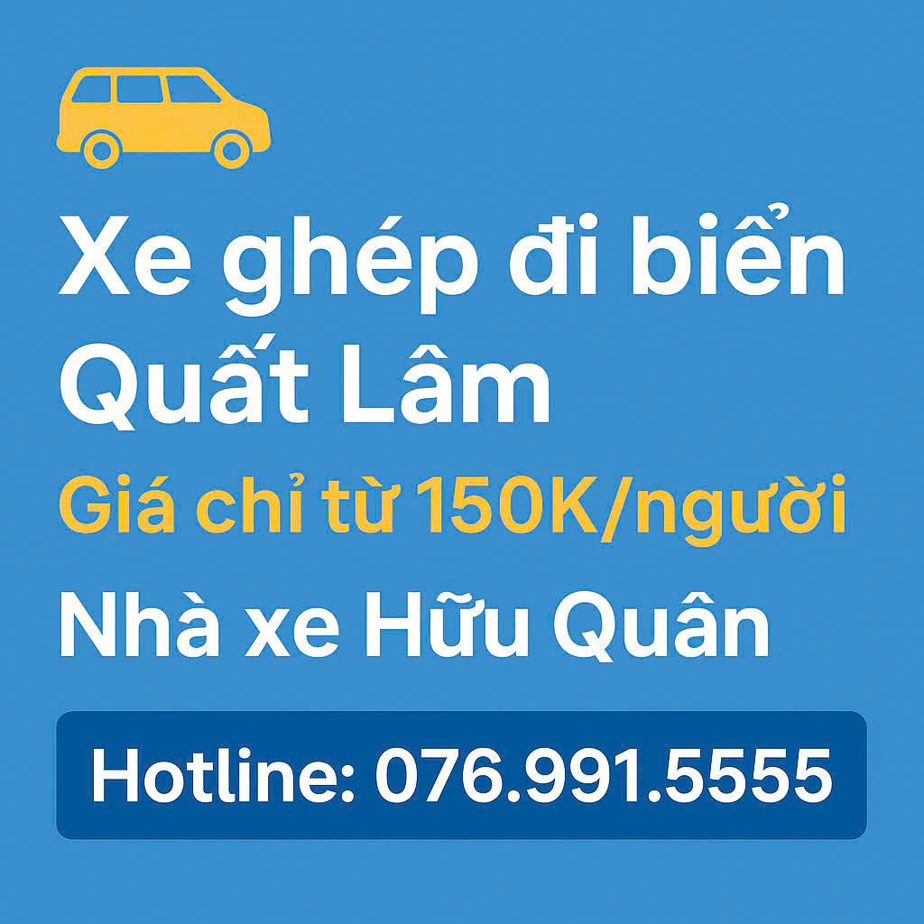 Xe Ghép Đi Biển Quất Lâm
