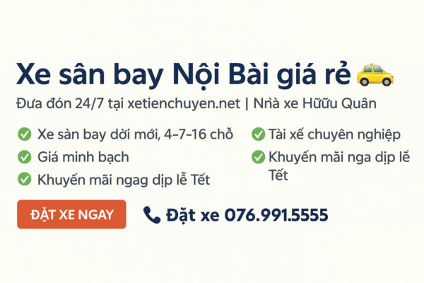 Xe Sân Bay Nội Bài Nhà Xe Hữu Quân