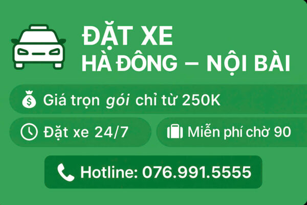 Xe Hà Đông Nội Bài - Nhà Xe Hữu Quân