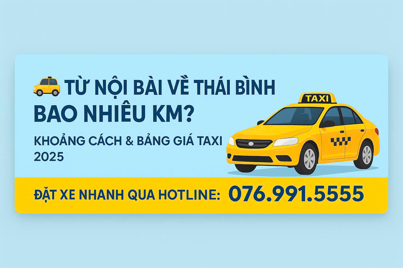 Từ Nội Bài Về Thái Bình Bao Nhiêu KM