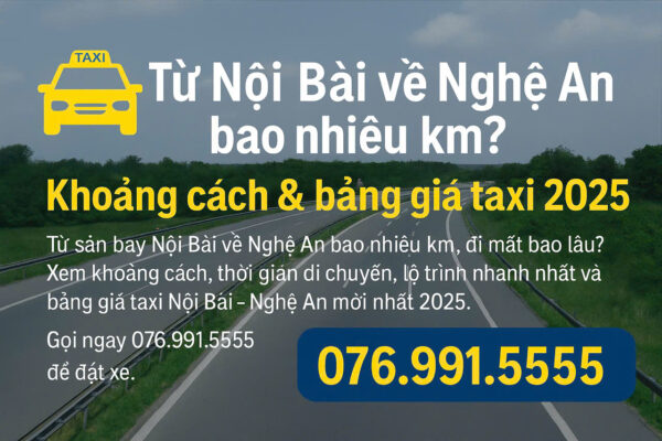 Từ Nội Bài Về Nghệ An Bao Nhiêu KM